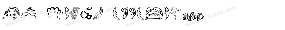 KG Heart Doodles字体转换